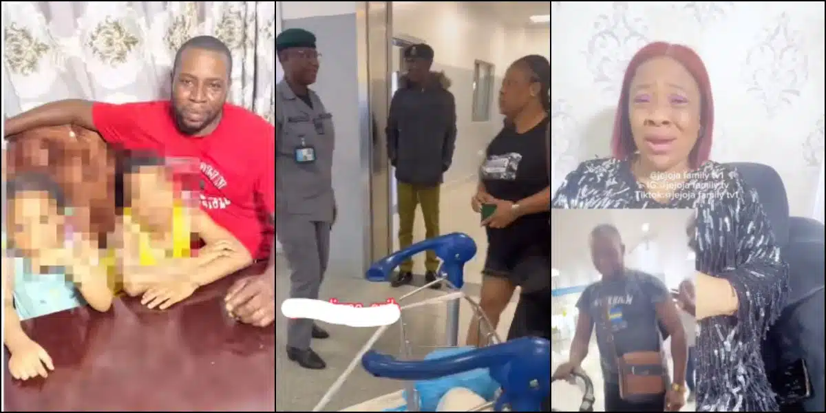 Man whose wife tore his passport at airport apologizes to Nigerians, says it’s skit